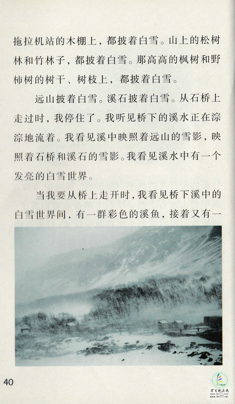 《松坊溪的冬天》电子教材