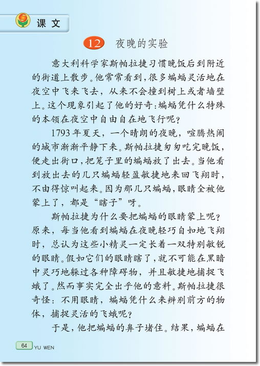 《夜晚的实验》电子教材