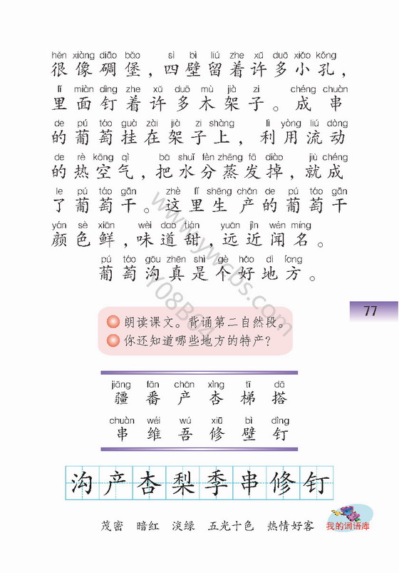 《葡萄沟》电子教材