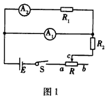 һ̱궨׼ȷĳͬѧͼ1ʾ·õʵImУ̲׼ĵA1r1=10.0̱Ϊ5.0mA׼A2r2=45.