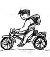 ͼдӣͼʾʾʣдǡľӣÿͼһ䡣ÿ2֣8֣Ҫ1. ʹȫʾʣ2. дľʽṹС1:Jim, usually, school, bikeС2-꼶Ӣ